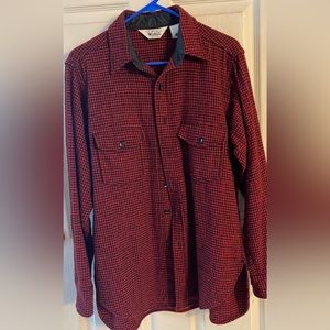 Woolrich wool flannel shirt men’s size large USA made vintage